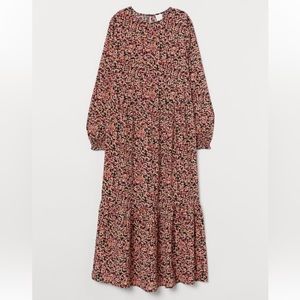 H&M Floral Midi dress size XS.